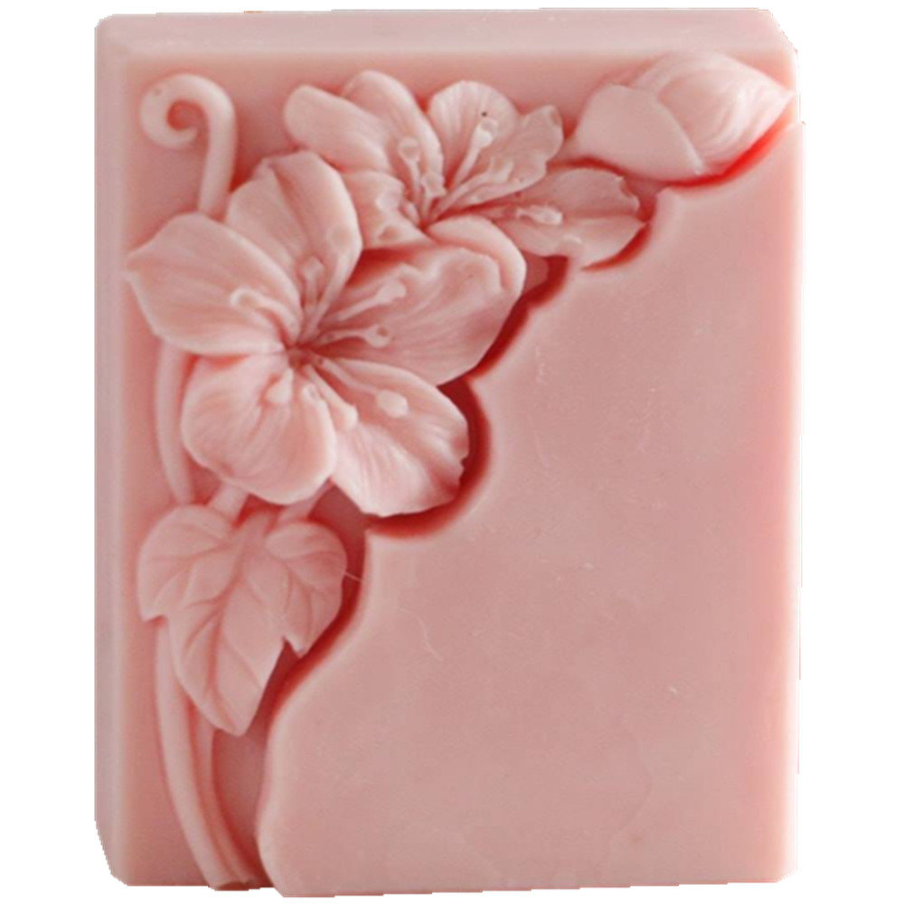 Soap Making Cold Process - Pretty Çiçek Sabun Kalıp Dikdörtgen Çiçeği