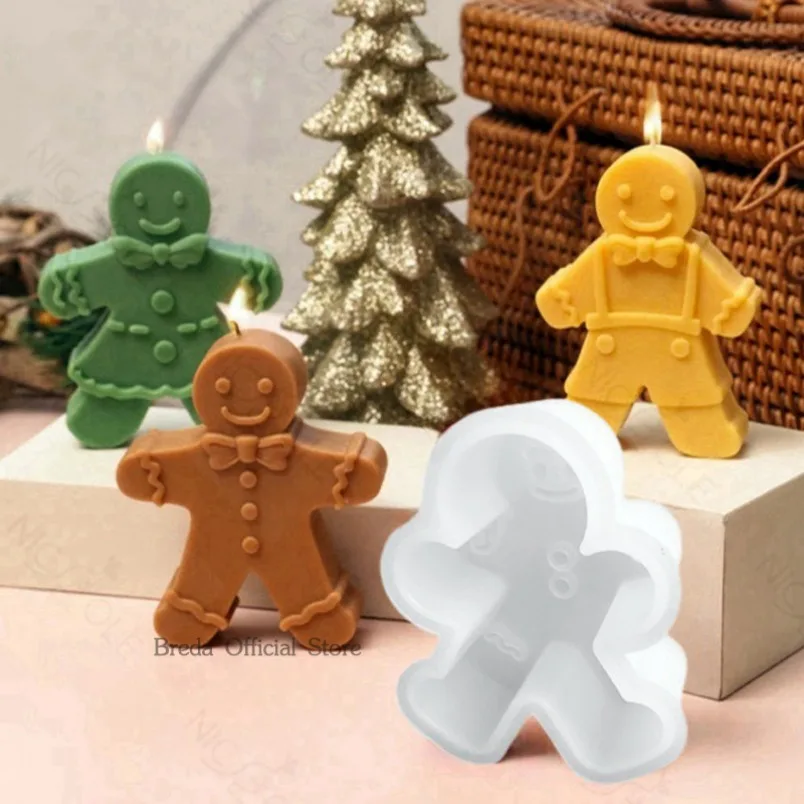 Soap Making Business - 3D Gülümseme Zencefilli Kurabiye Adam Silikon