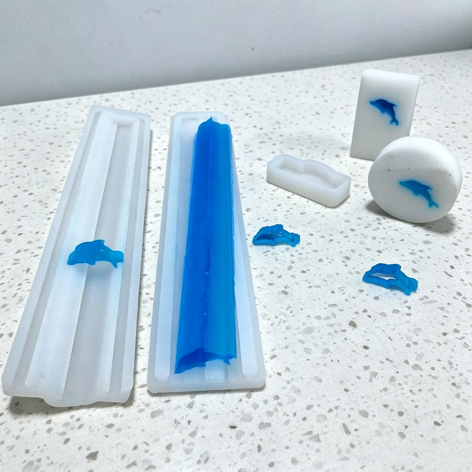 Soap Making Cold Process - 1 Set Uzun Tüp Silikon Kalıp,