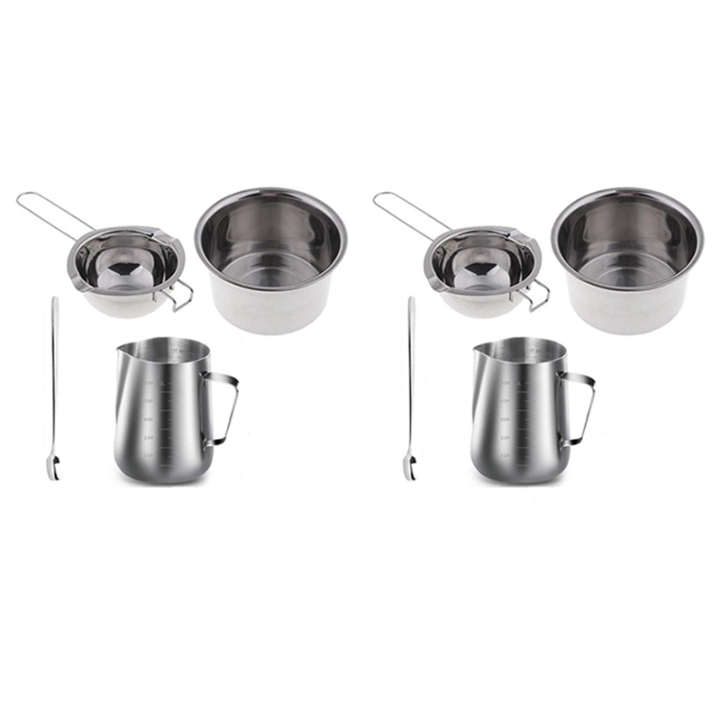 Soap Making Double Boiler - 8 Set Paslanmaz Çelik Çift Kazanlı