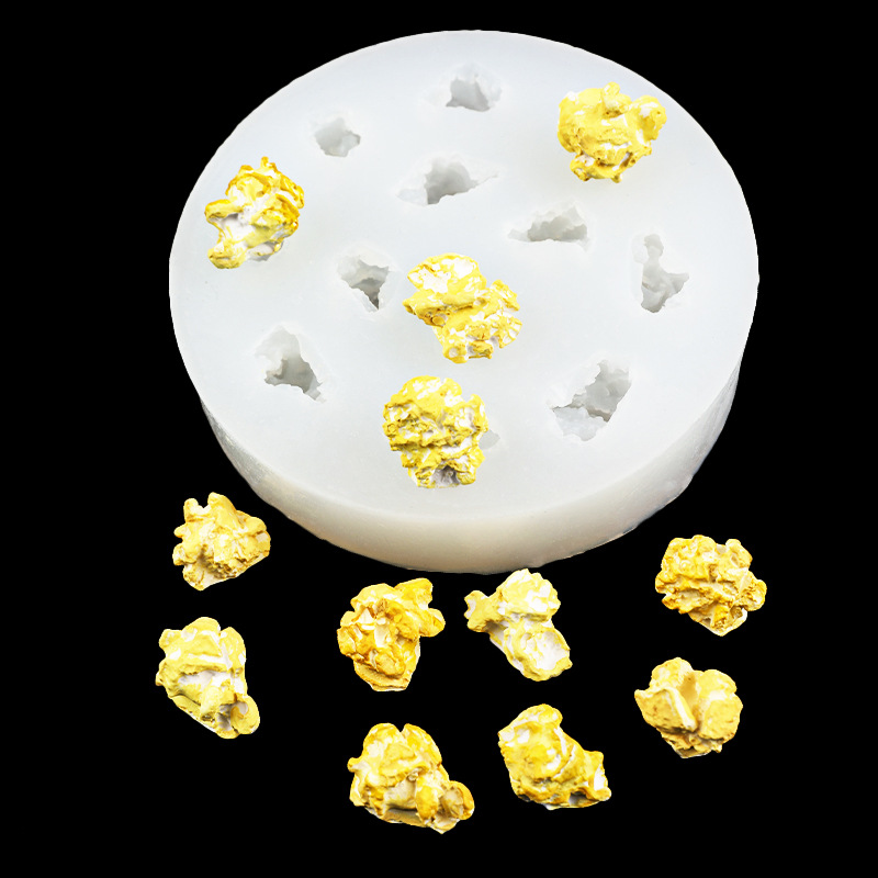 Soap Making Business - 12 delikli Patlamış Mısır Silikon Kalıplar