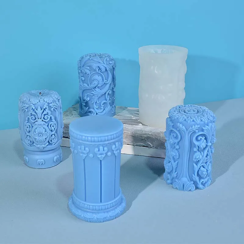 Soap Making Art - Oyma Roma Sütun Mum silikon kalıp