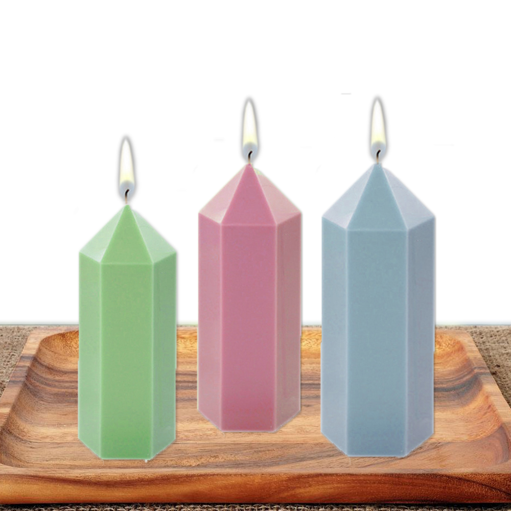 3D altıgen sütun mum kalıpları - Soap Making Business incelemesi ve fiyatı