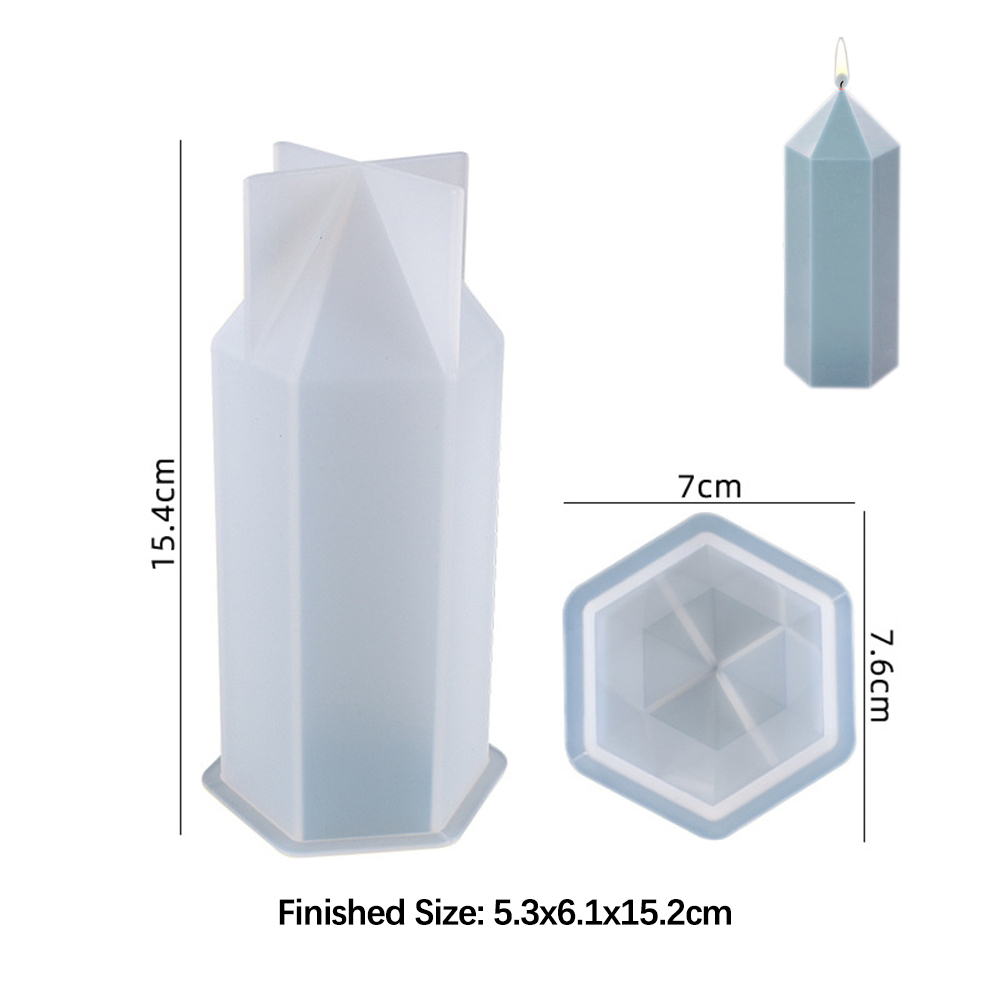 3D altıgen sütun mum kalıpları - Soap Making Business incelemesi ve fiyatı