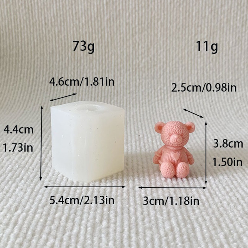 Mini Aşk Ayı Mum silikon kalıp - Soap Making Business incelemesi ve fiyatı