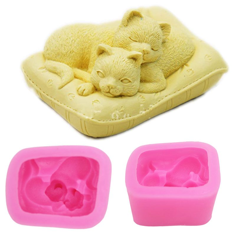 Yapışmaz silikon kedi kalıp 3D - Soap Making Art incelemesi ve fiyatı