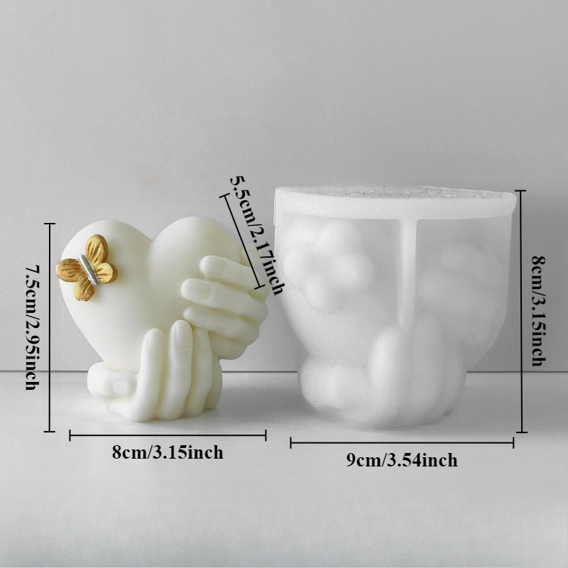 El Tutma Aşk Silikon Mum Kalıp - Soap Making Business incelemesi ve fiyatı