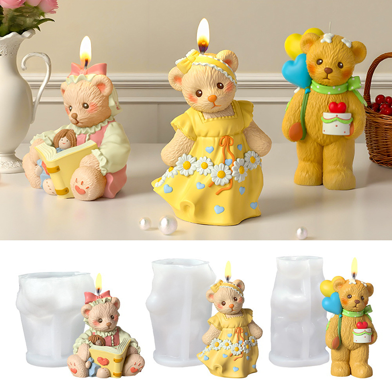 3D Sevimli Ayı Reçine Kalıbı M - Soap Making Art incelemesi ve fiyatı