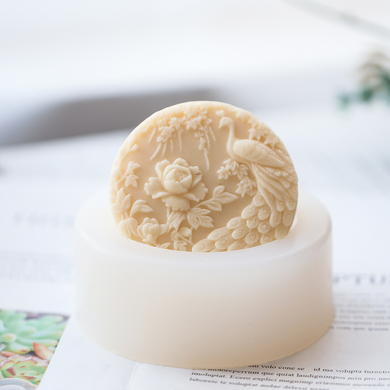 Tavuskuşu Çiçek Desen Silikon  - Soap Making Art incelemesi ve fiyatı
